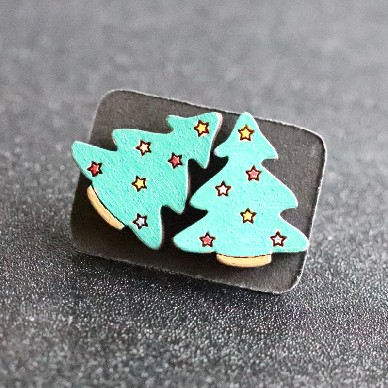 Twinkle Tree Stud Earrings