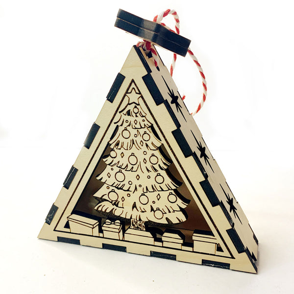Heart Wood Slice Ornament – Glowforge Shop