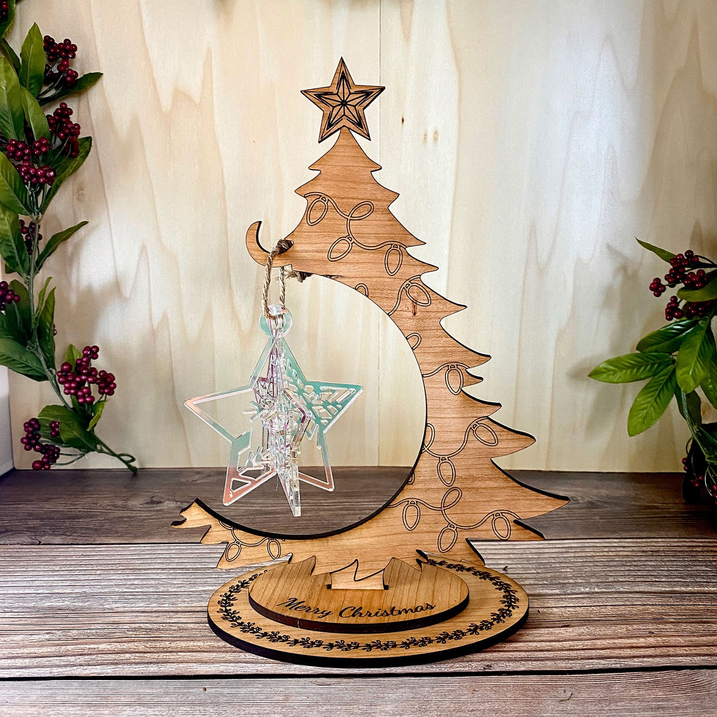 Christmas Tree Ornament Stand (Decorated Version)