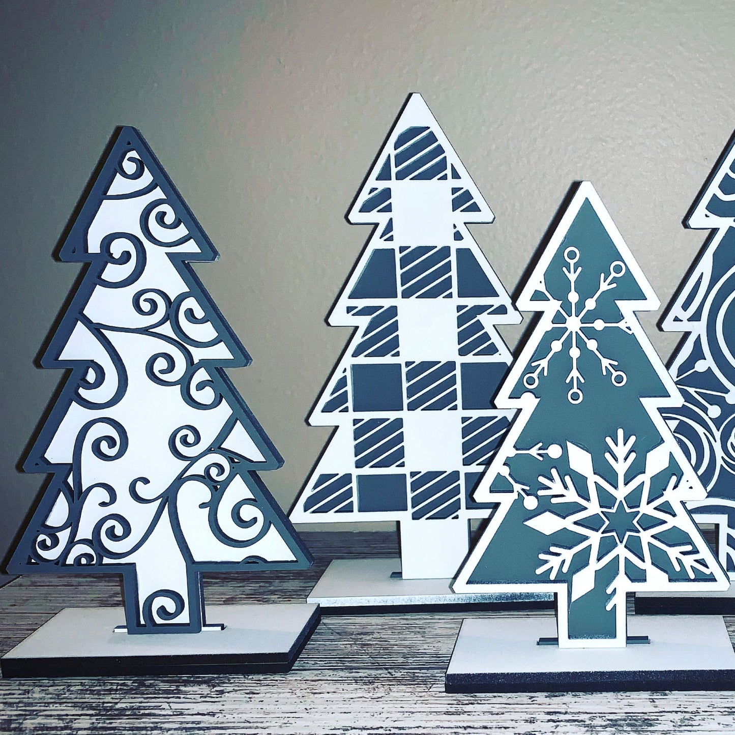 Christmas Tree Shelf Sitters (Set of 5)