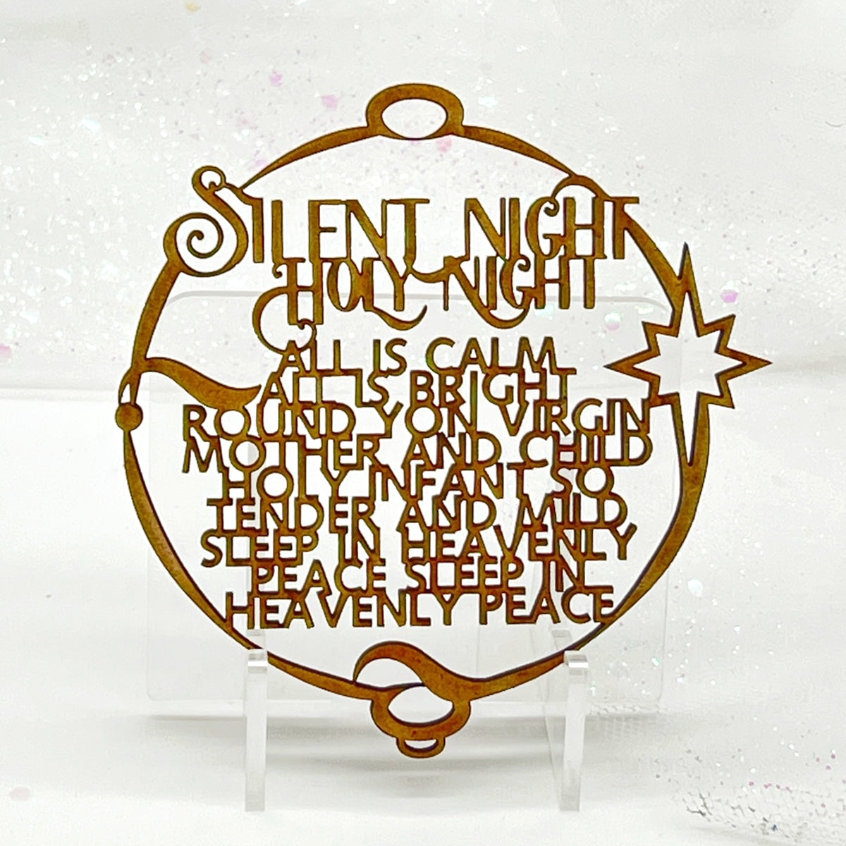 Christmas Carol Ornament - Silent Night