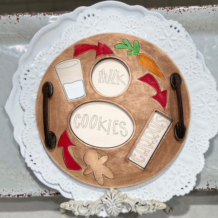 Christmas Cookies for Santa and Carrots for Reindeer Tray