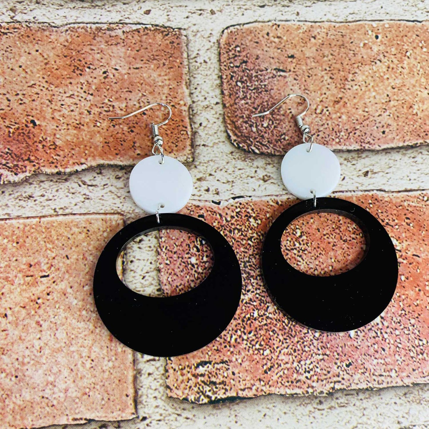 Classic Retro Vintage Hoop Dangle Earrings (Set of 2)