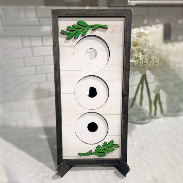 Six Seasonal Themed Interchangeable Designs Sign And Easel Version 1