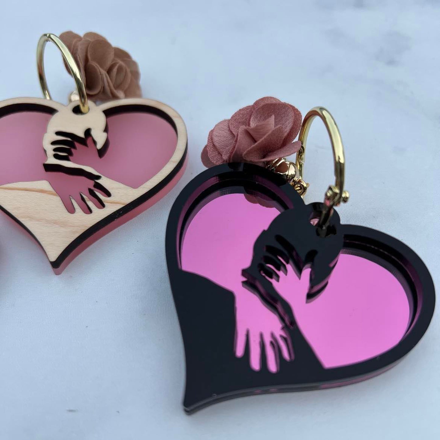 Couple's Hug Keychain