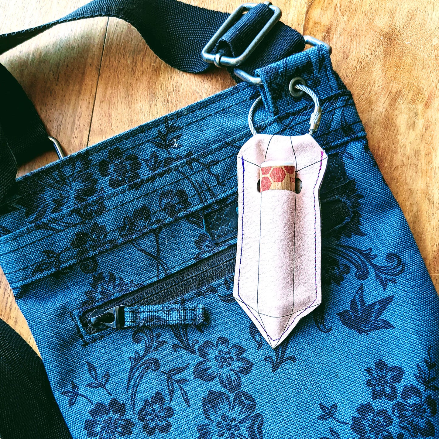 Crystal Lip Balm Holder Keychain