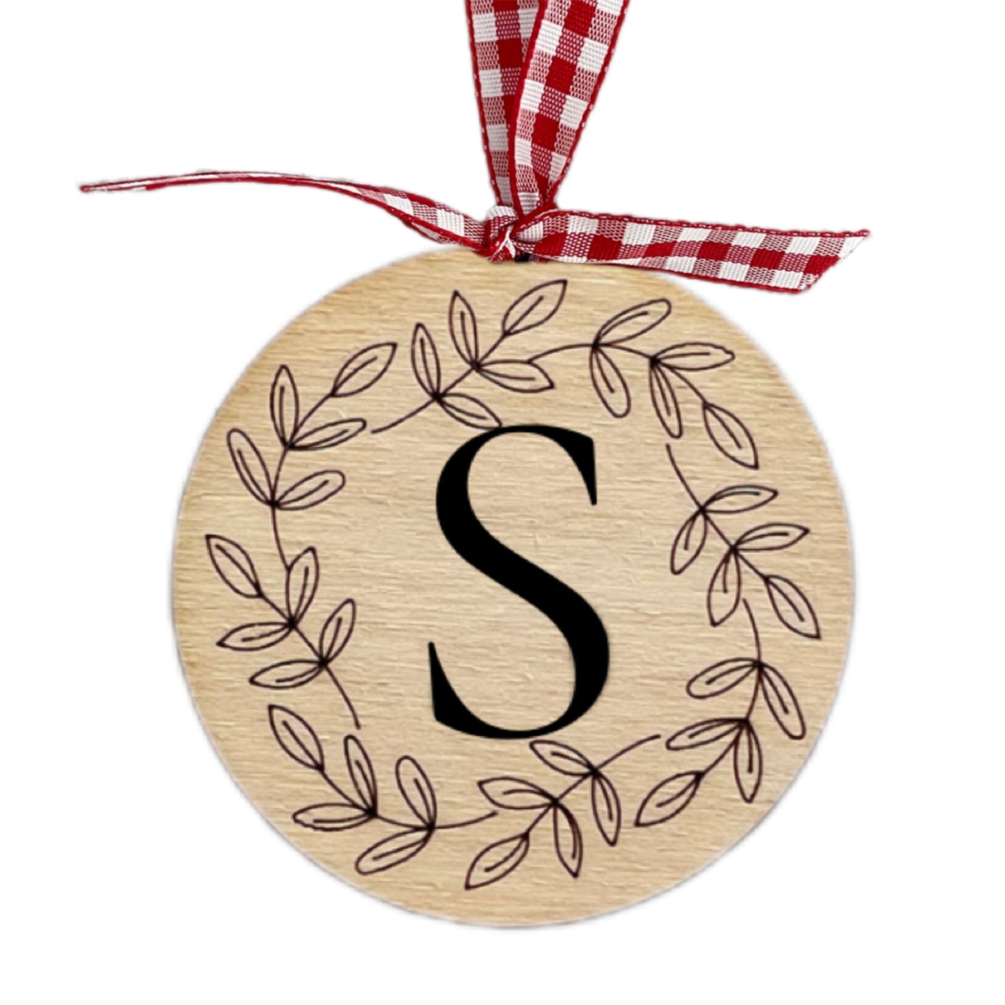 Customizable Leaf Branch Ornament