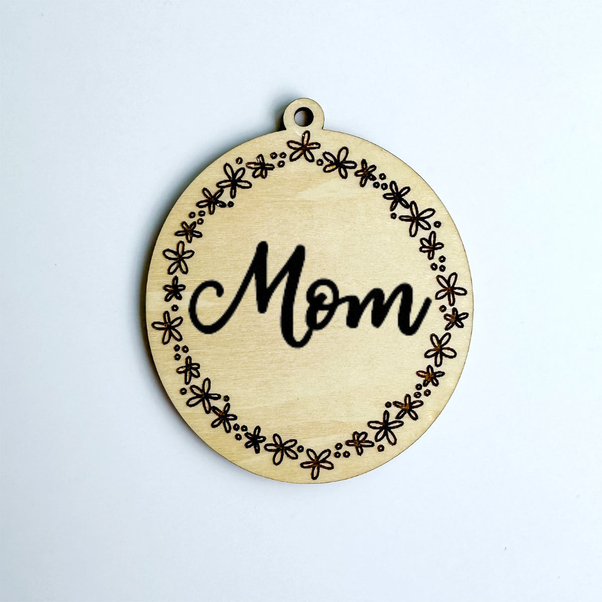 Customizable Mother's Day Oval Floral Gift Tag