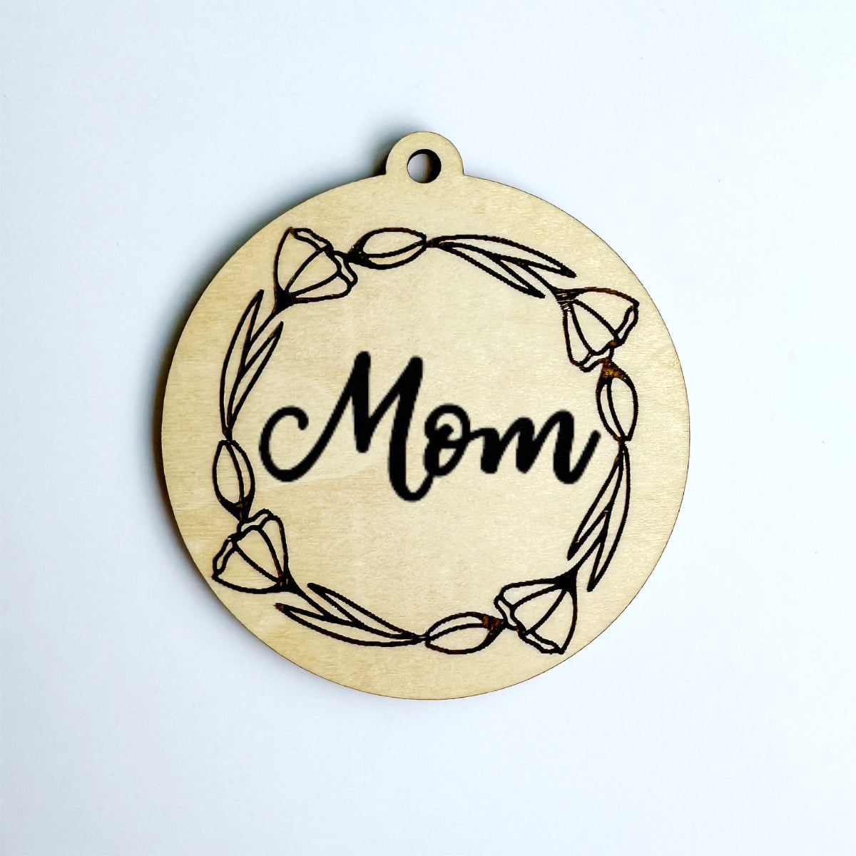 Customizable Mother's Day Tulip Flower Gift Tag