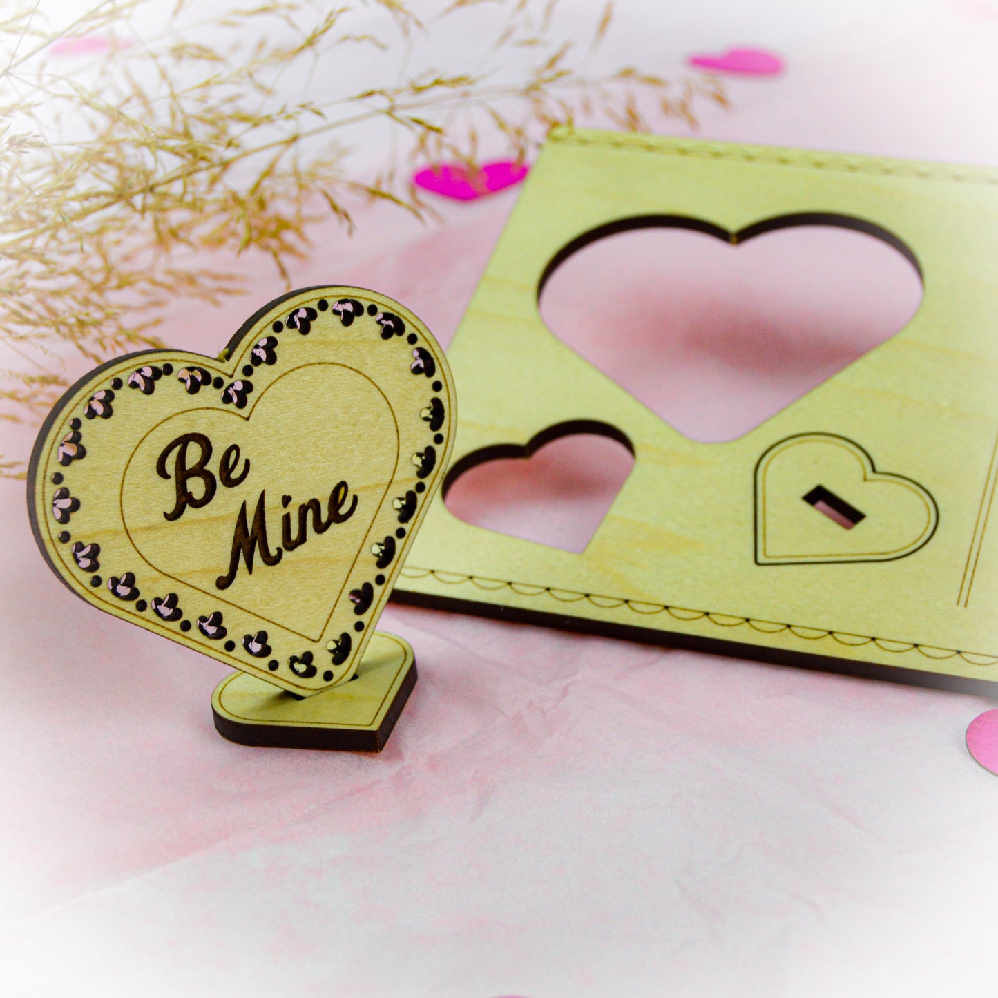 Be Mine! Heart Popout Postcard