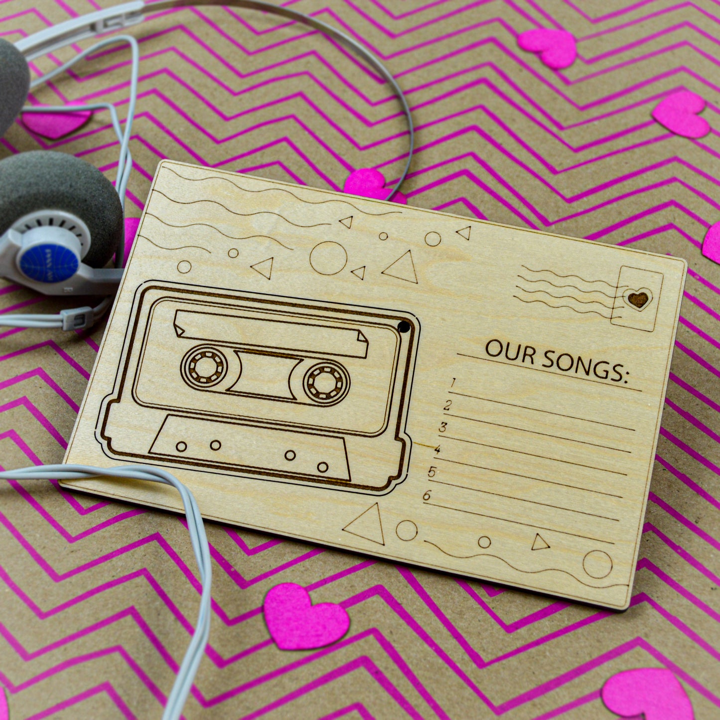 Share a Mixed Tape Popout Postcard