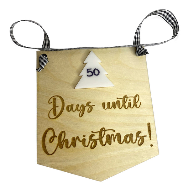 Days 'Til Christmas Countdown Holiday Tree Sign – Glowforge Shop