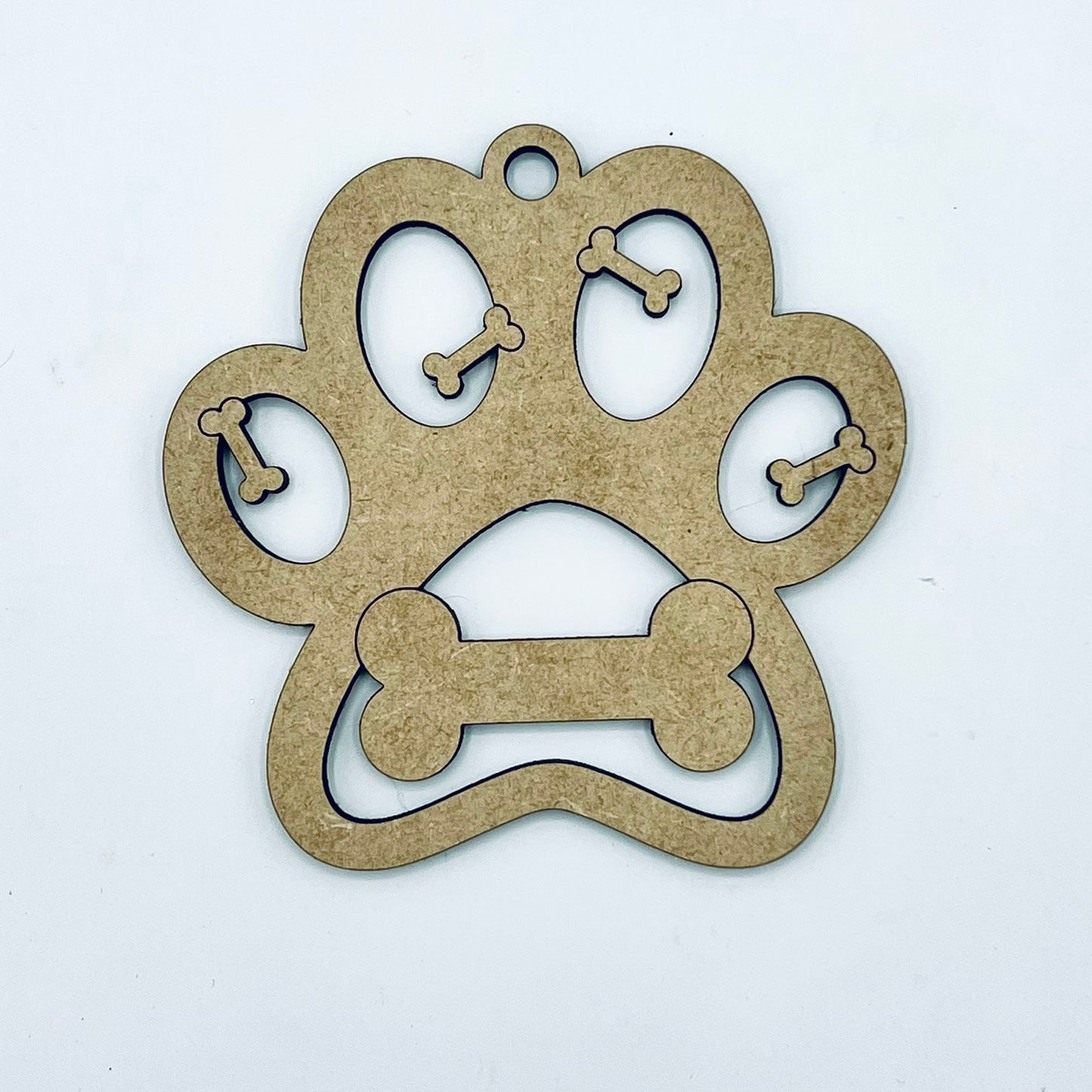 Dog Bone Paw Ornament