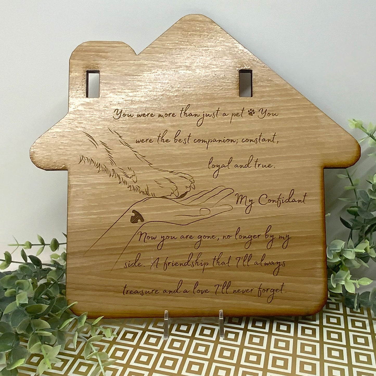 Dog Memorial - Pet Collar Keepsake Frame