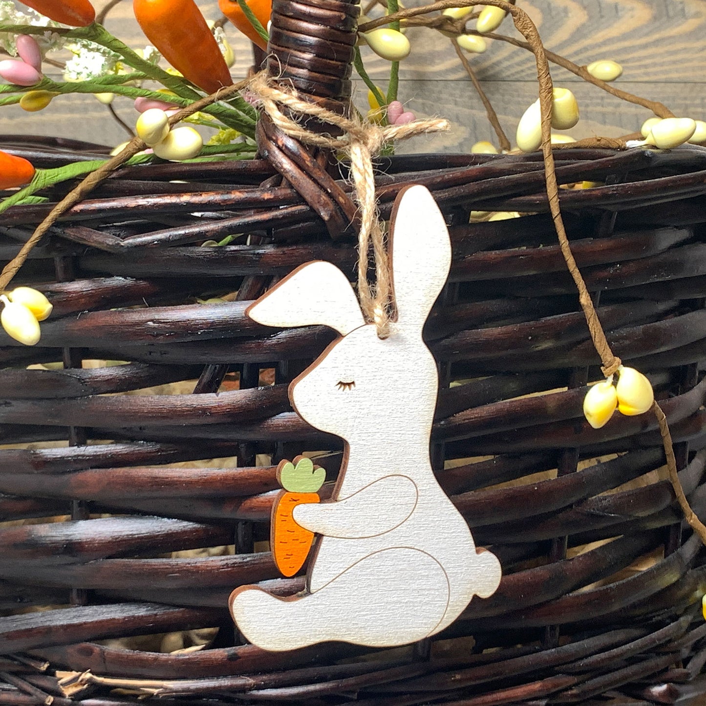 Easter Bunny Gift or Basket Tag Ornament