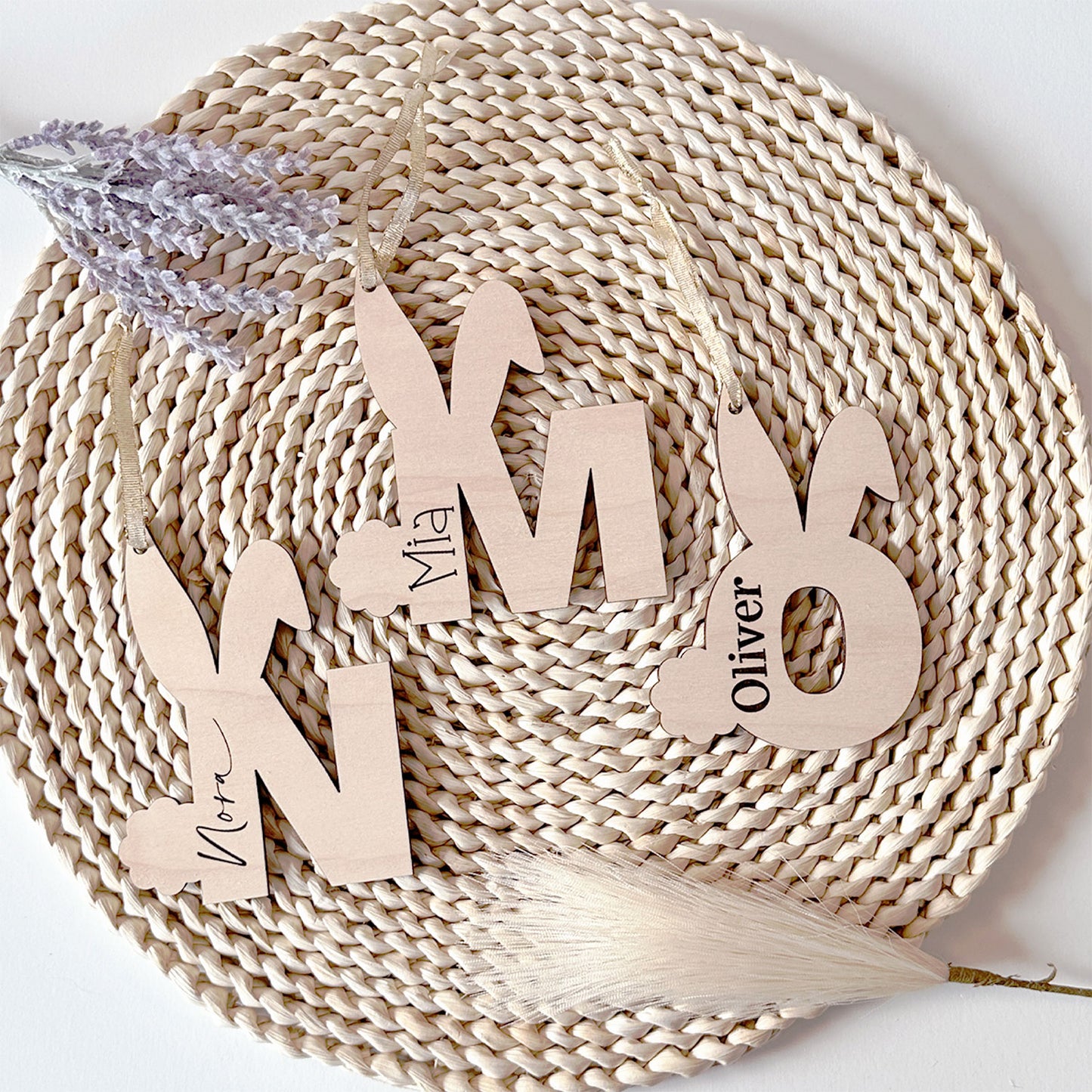 Easter Bunny Letter Monogram Tag Bundle (A-Z)