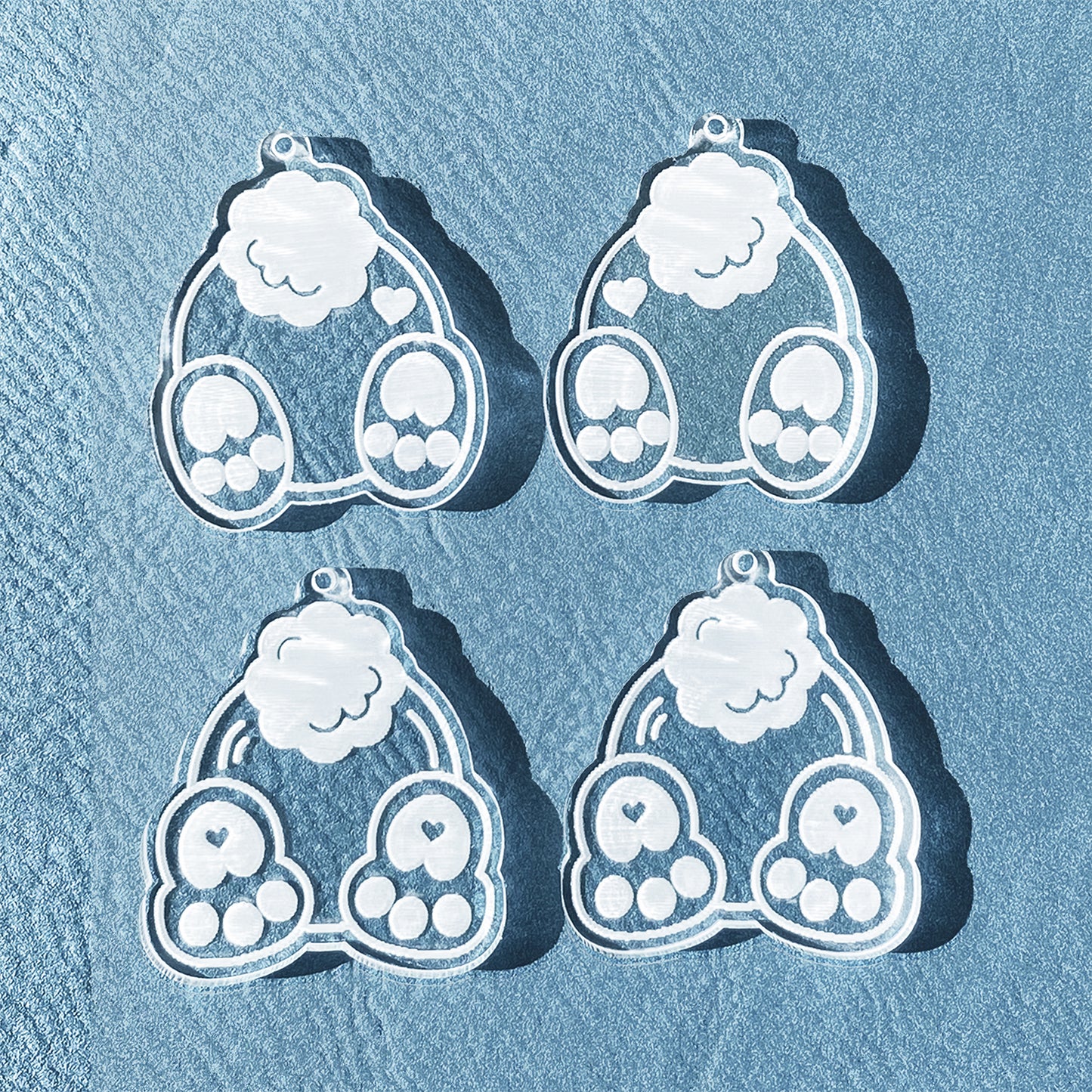 Easter Bunny Butt Earring (Set of 2)