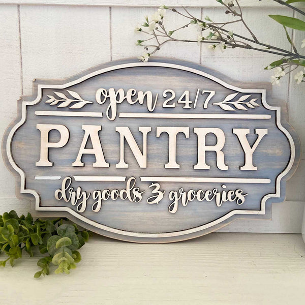 Farmhouse Kitchen Pantry Door Sign Shop