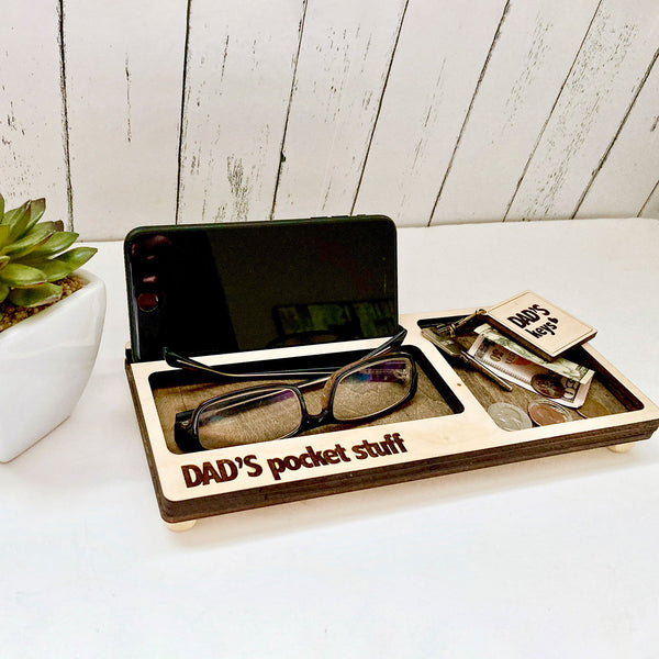 Father's Day Dresser Caddy with Key Ring Shop