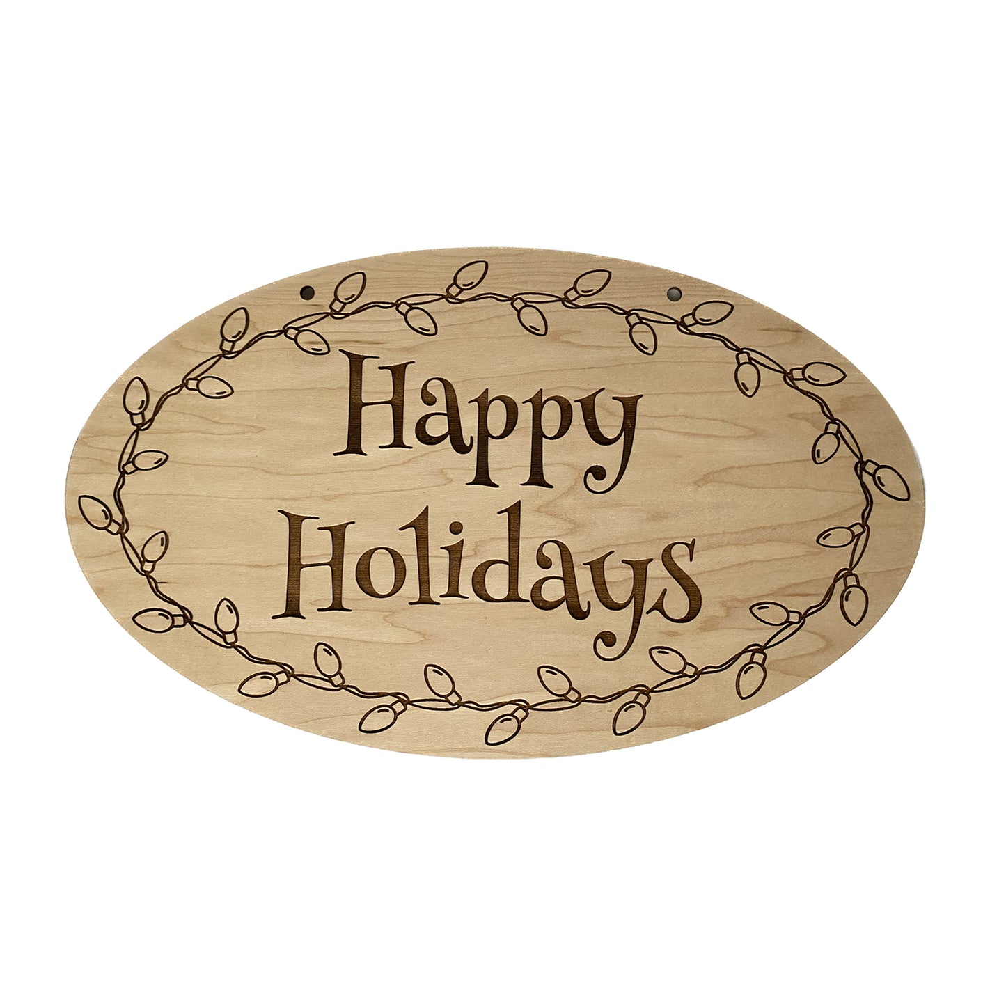 Festive Happy Holidays Sign