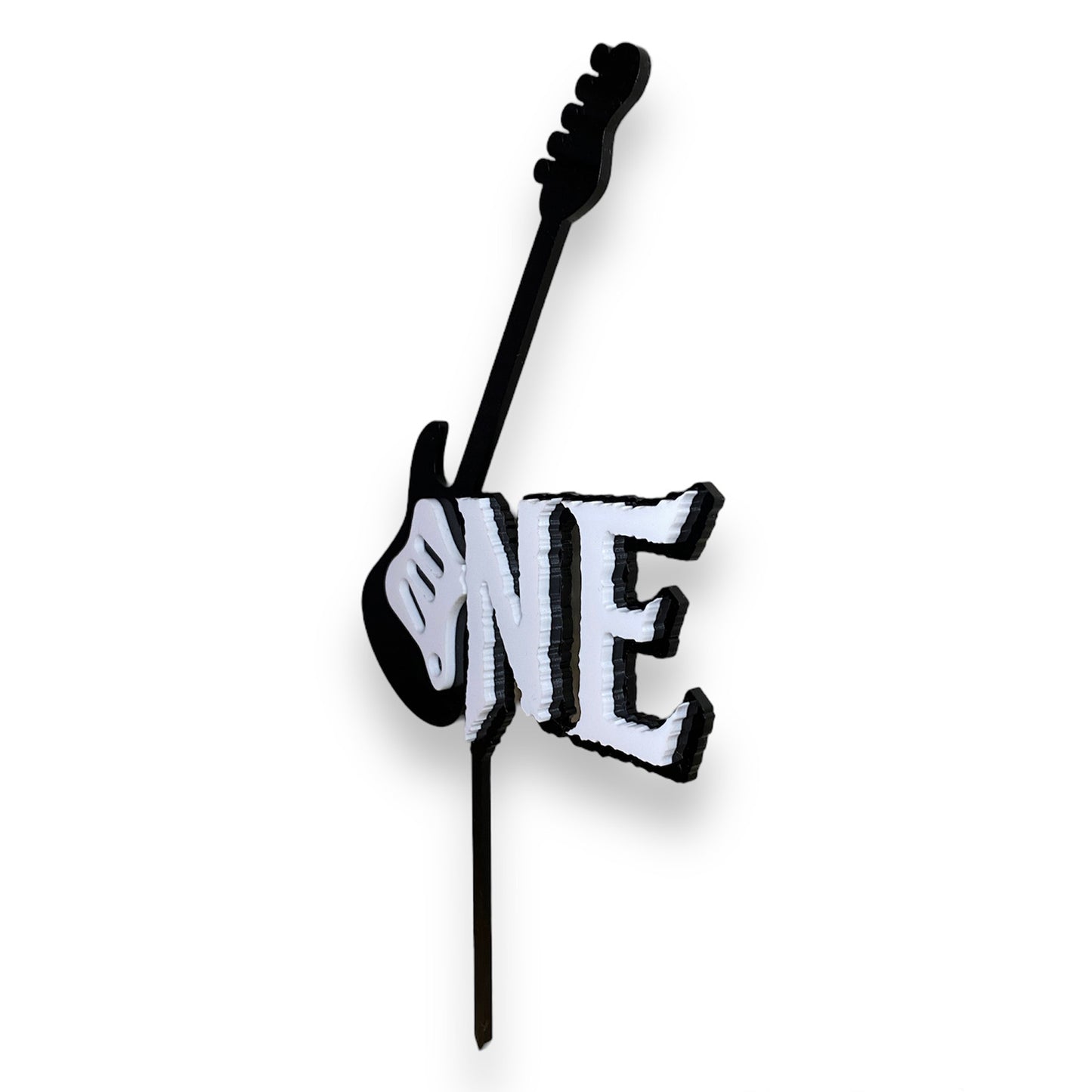 First Birthday Guitar Cake Topper - Rock & Roll Guitar Cake Topper