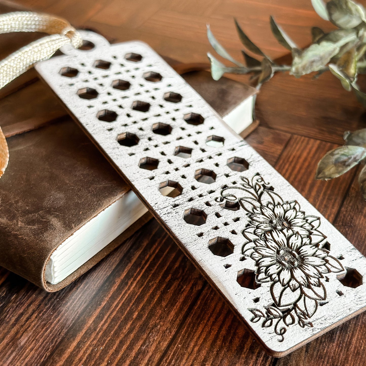 Floral Rattan Bookmark