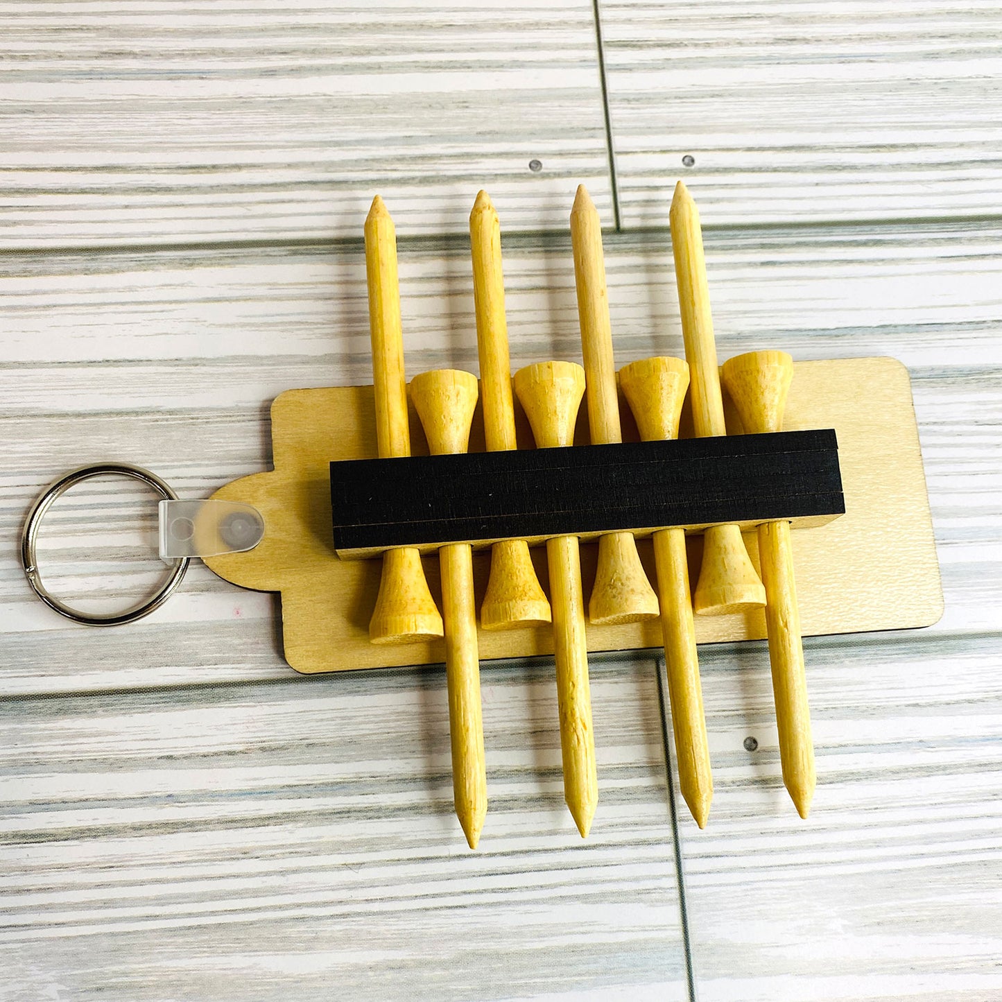 Golfer Tee Holder Keychain (Set of 3)