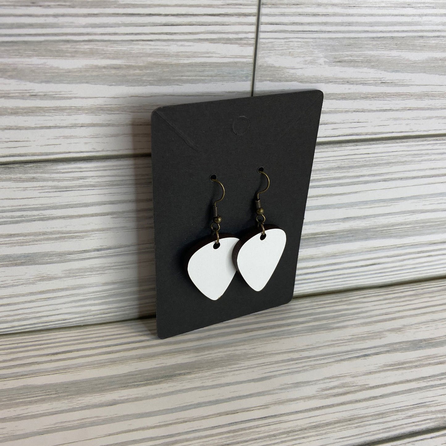 Simple Guitar Pick Music Dangle Earrings
