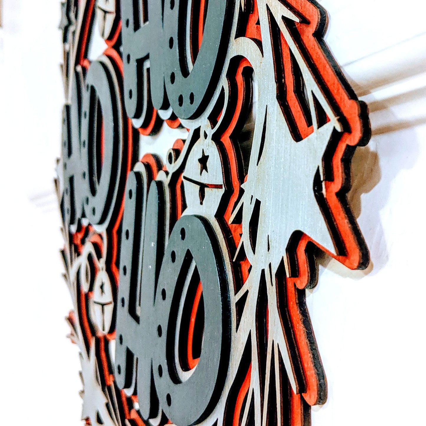 Ho Ho Ho - Layered Door Wreath