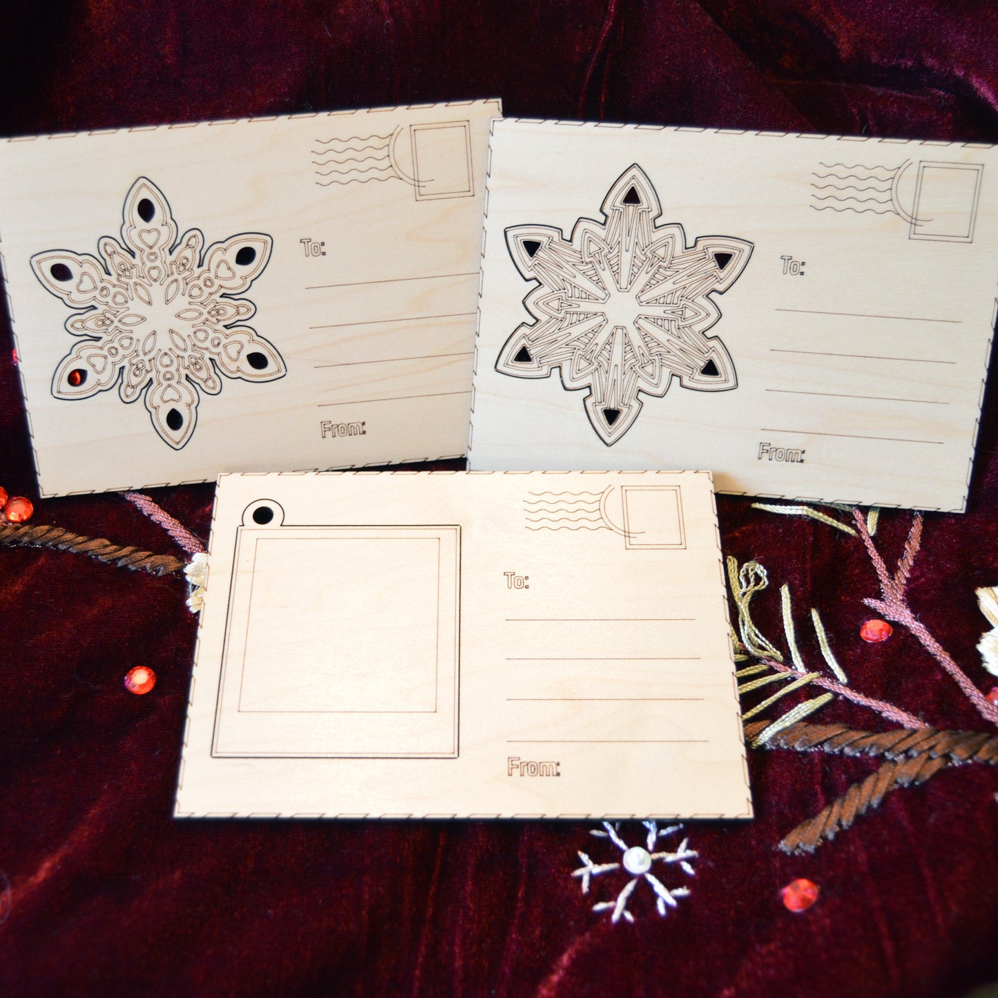 Pop-out Ornaments Postcard Set