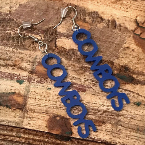 How 'bout those Boys? - Cowboys Dangle Earrings