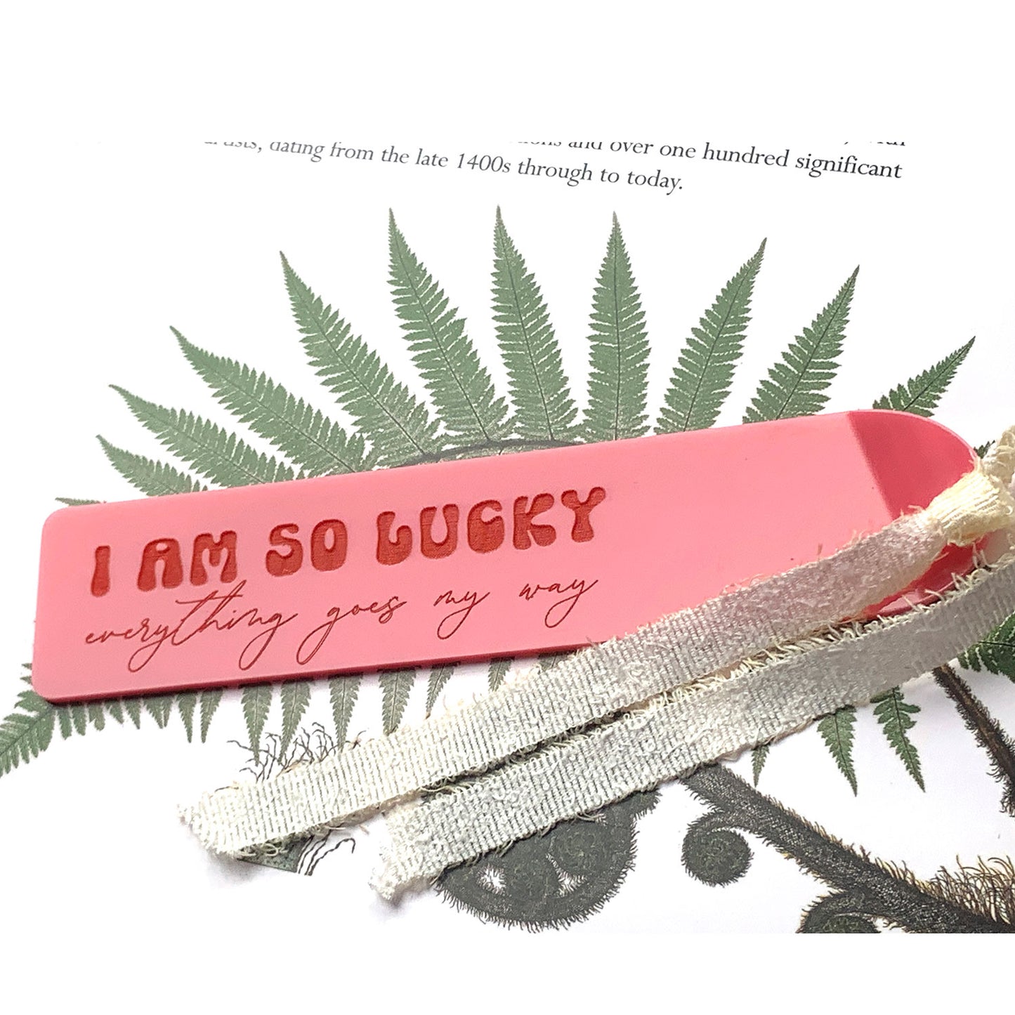 I Am So Lucky Bookmark