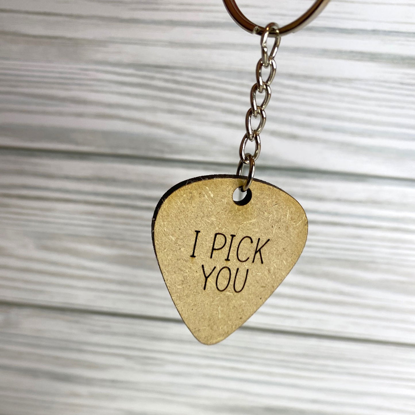 I Pick You Guitar Music Keychain (Set of 2)
