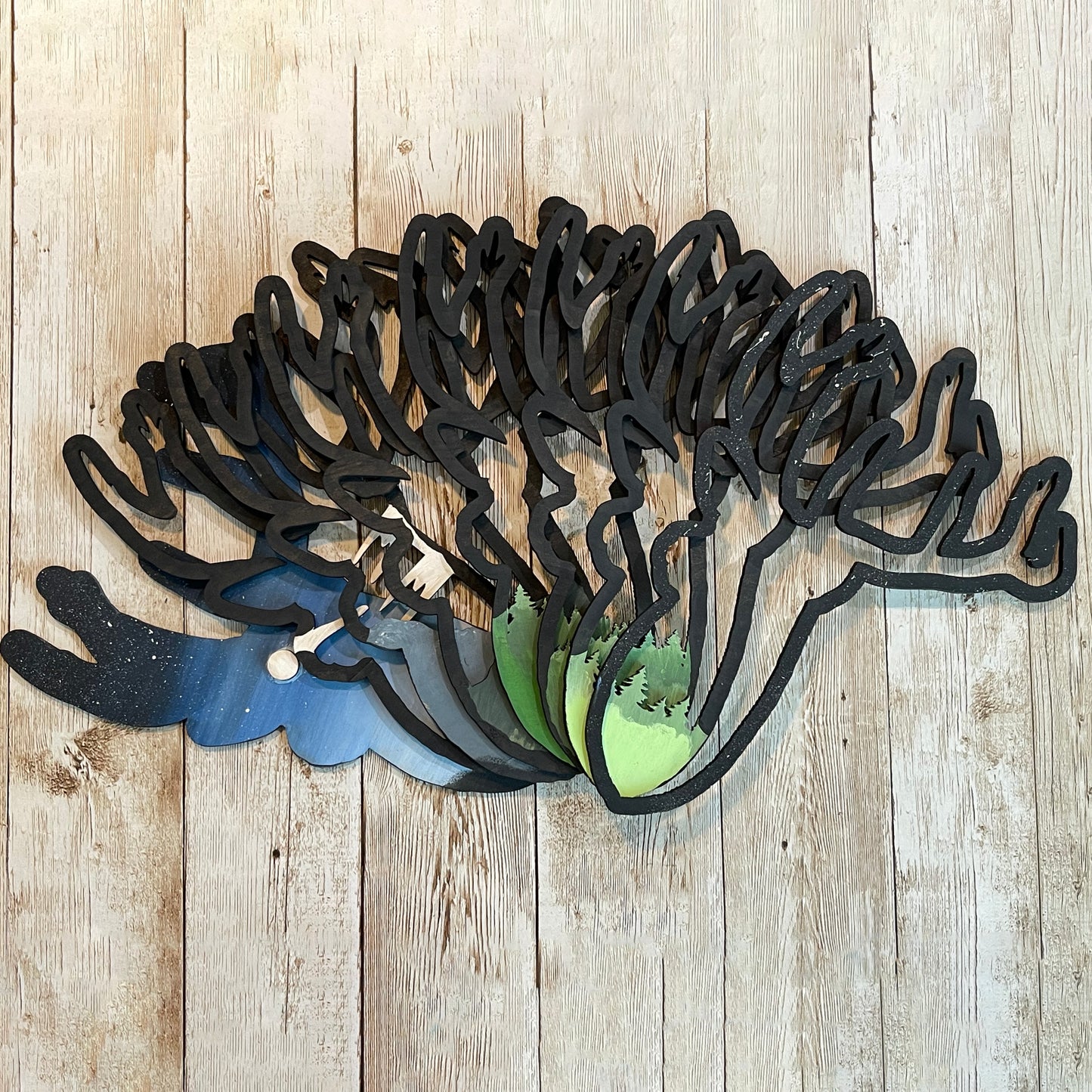 Night Sky Deer Wall Decor