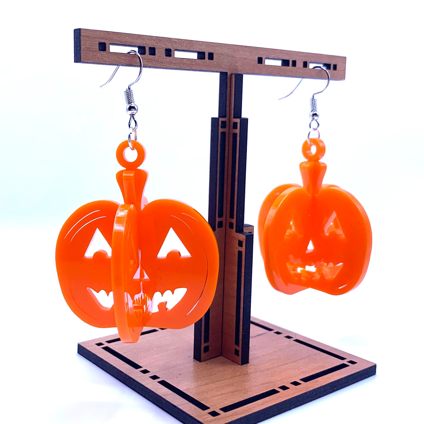 Jack-O-Lantern 3D Earrings