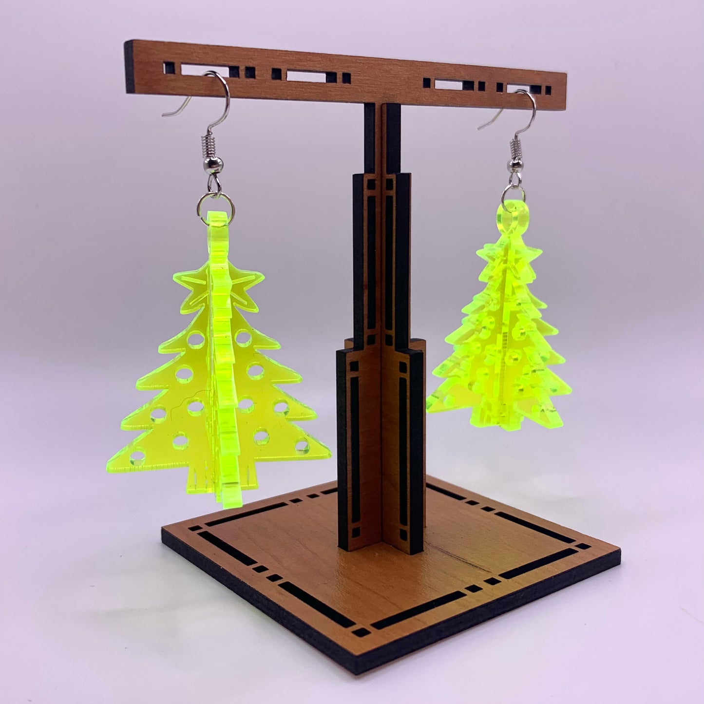 3D Tree Earrings