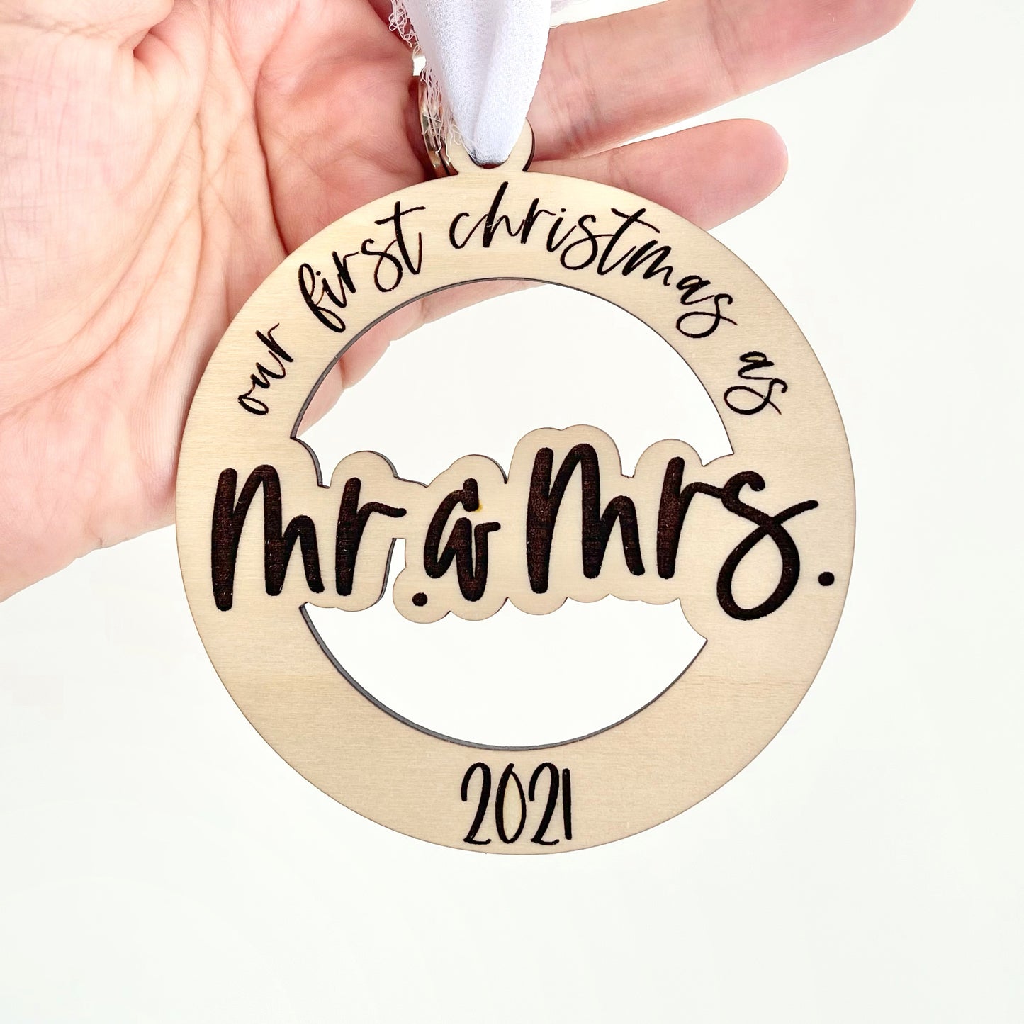 Mr. & Mrs. Wedding Ornament