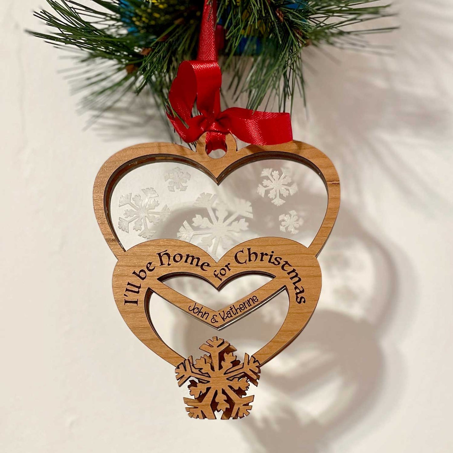 I'll Be Home For Christmas Ornament