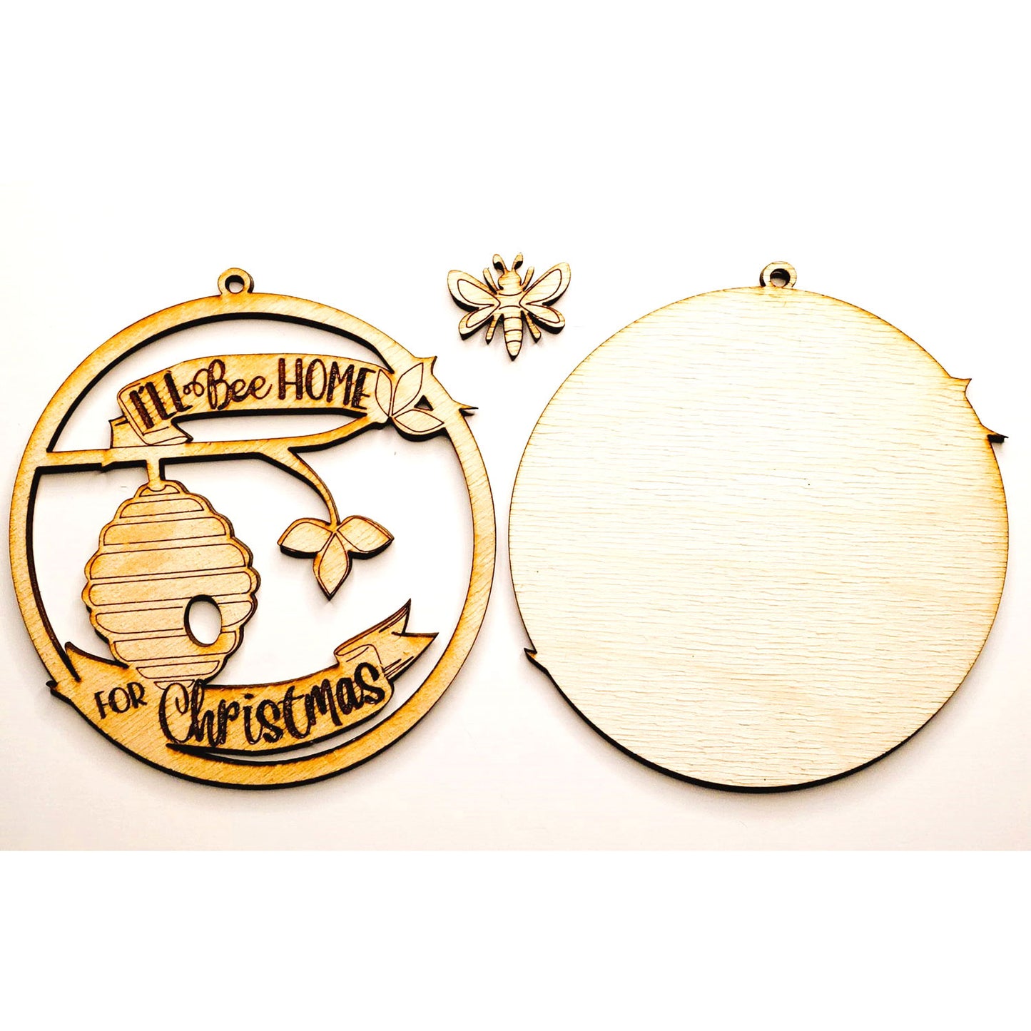 I'll Bee Home for Christmas Ornament