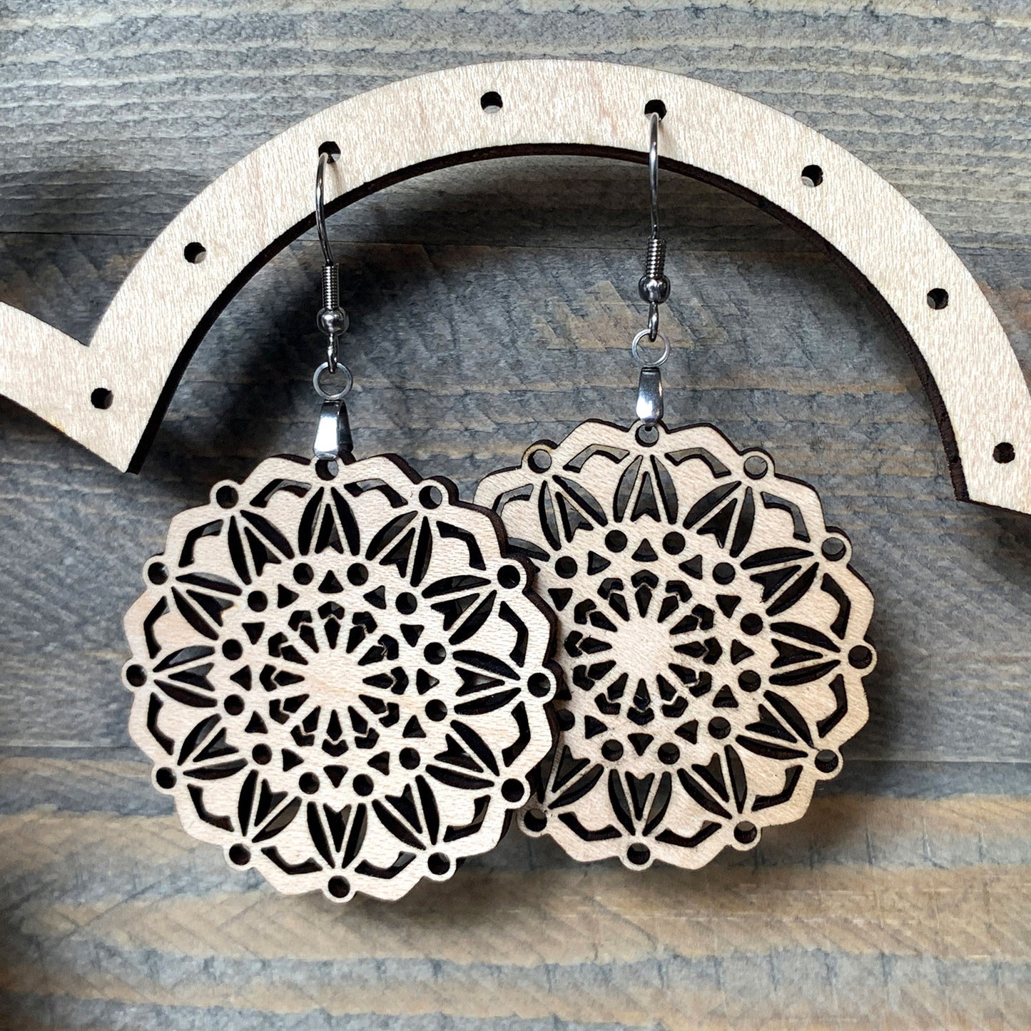 Lace Mandala Earrings Version 1