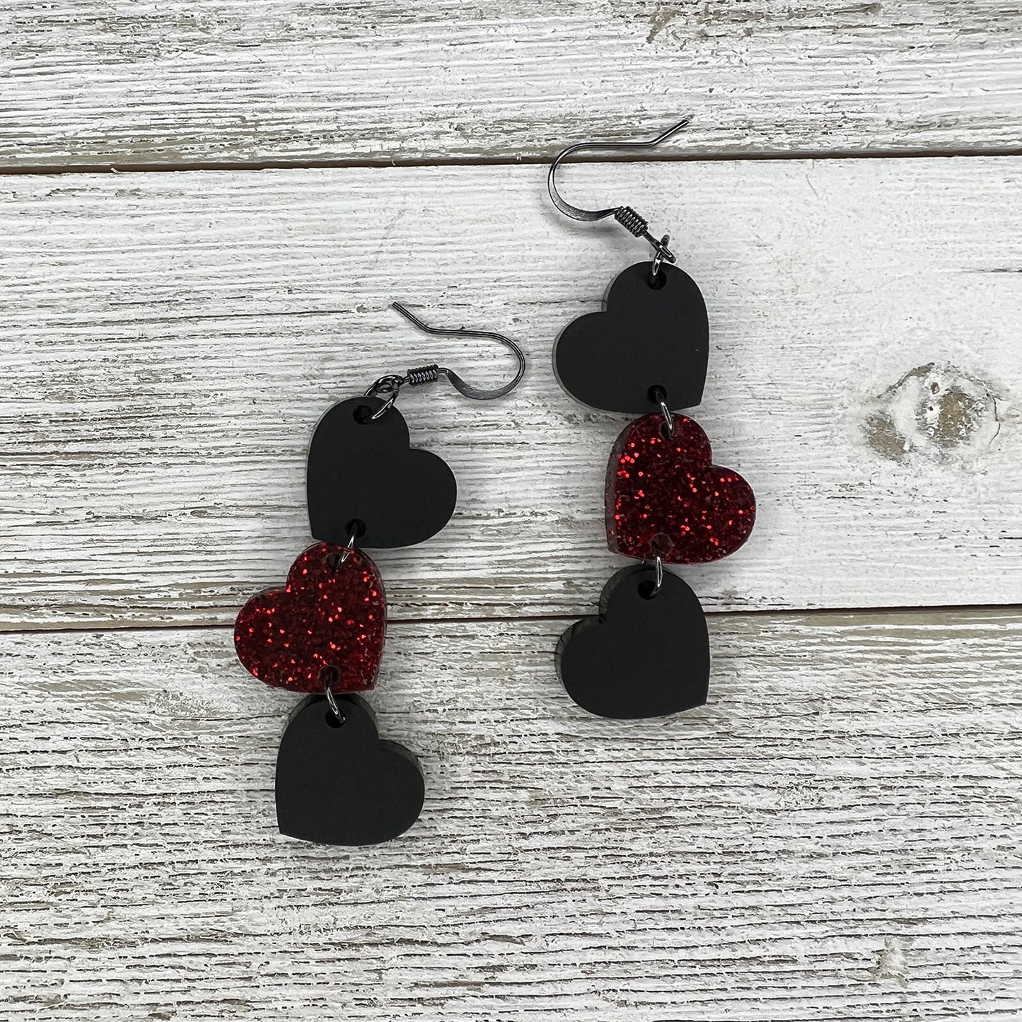 Layered Heart Earrings