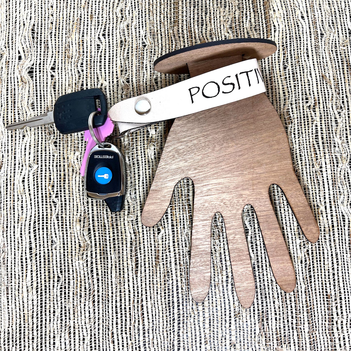 Leather Wristlet Keychain (Set of 7)