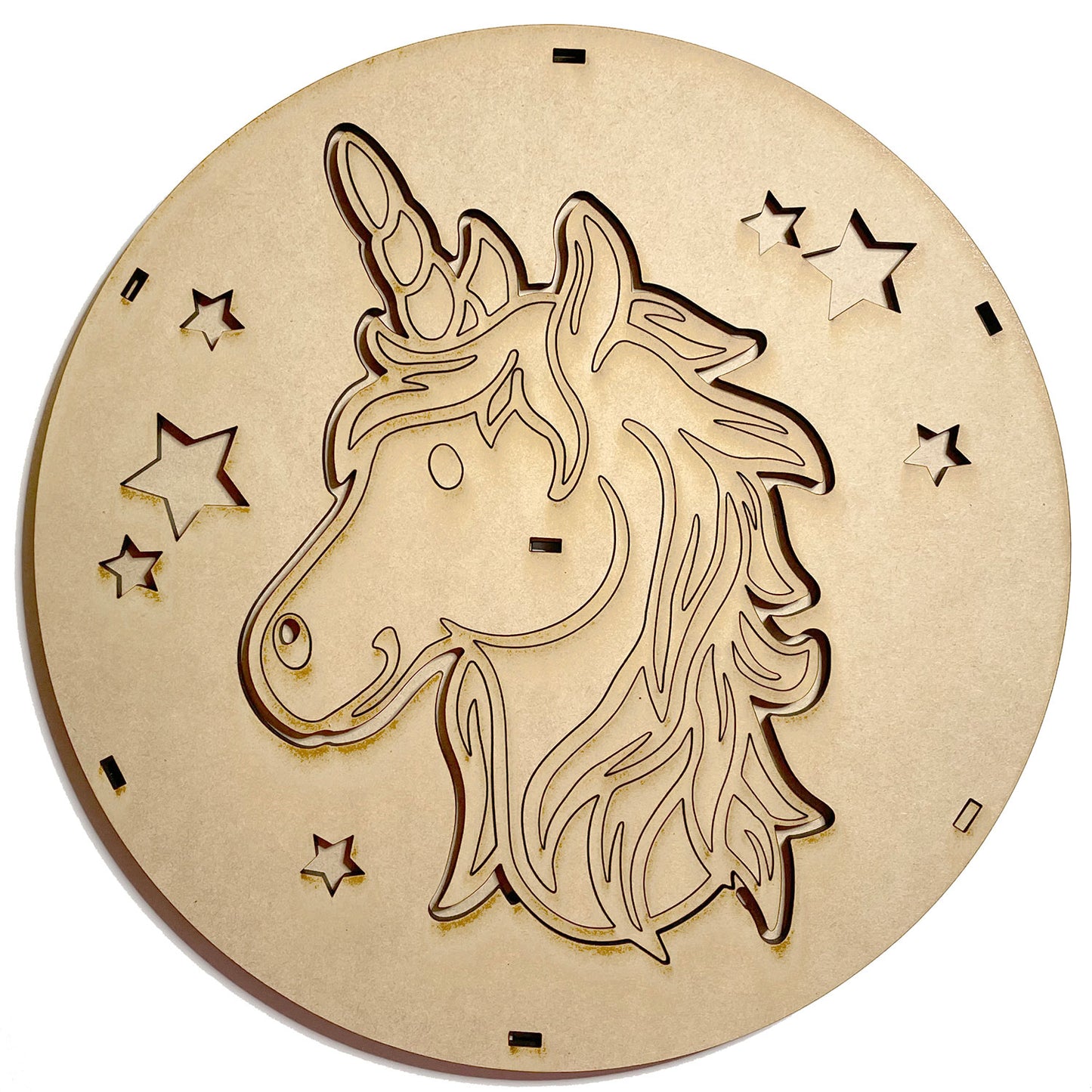 Lighted Layered Unicorn Night Light using EL Wire - Unicorn Neon Sign