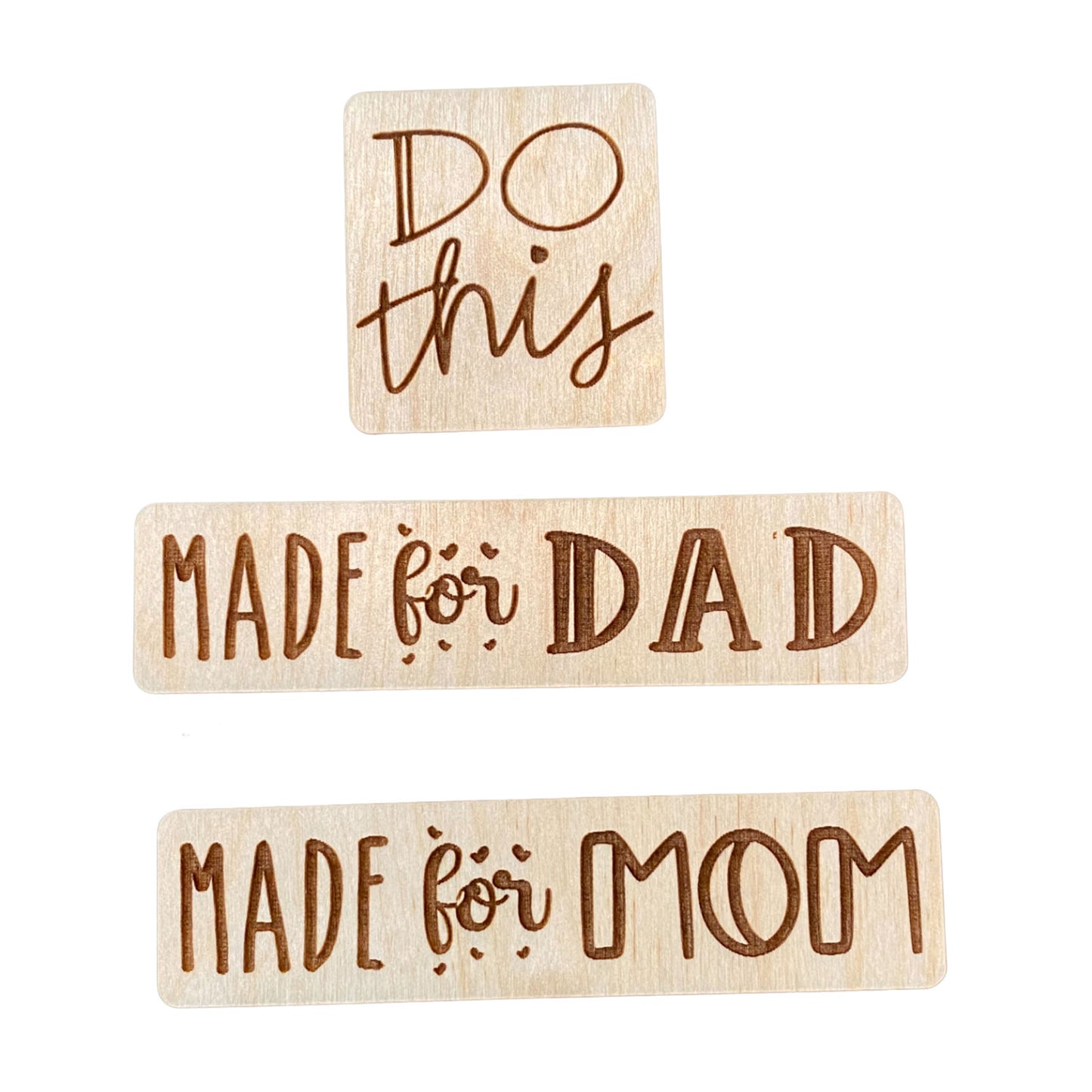 Made for Mom - Made for Dad - To Do Magnet (Set of 3)