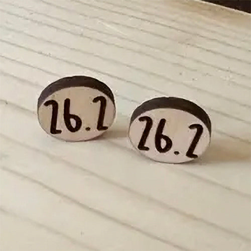 Marathon, Half Marathon, Triathlon Stud Earrings (Set of 3)