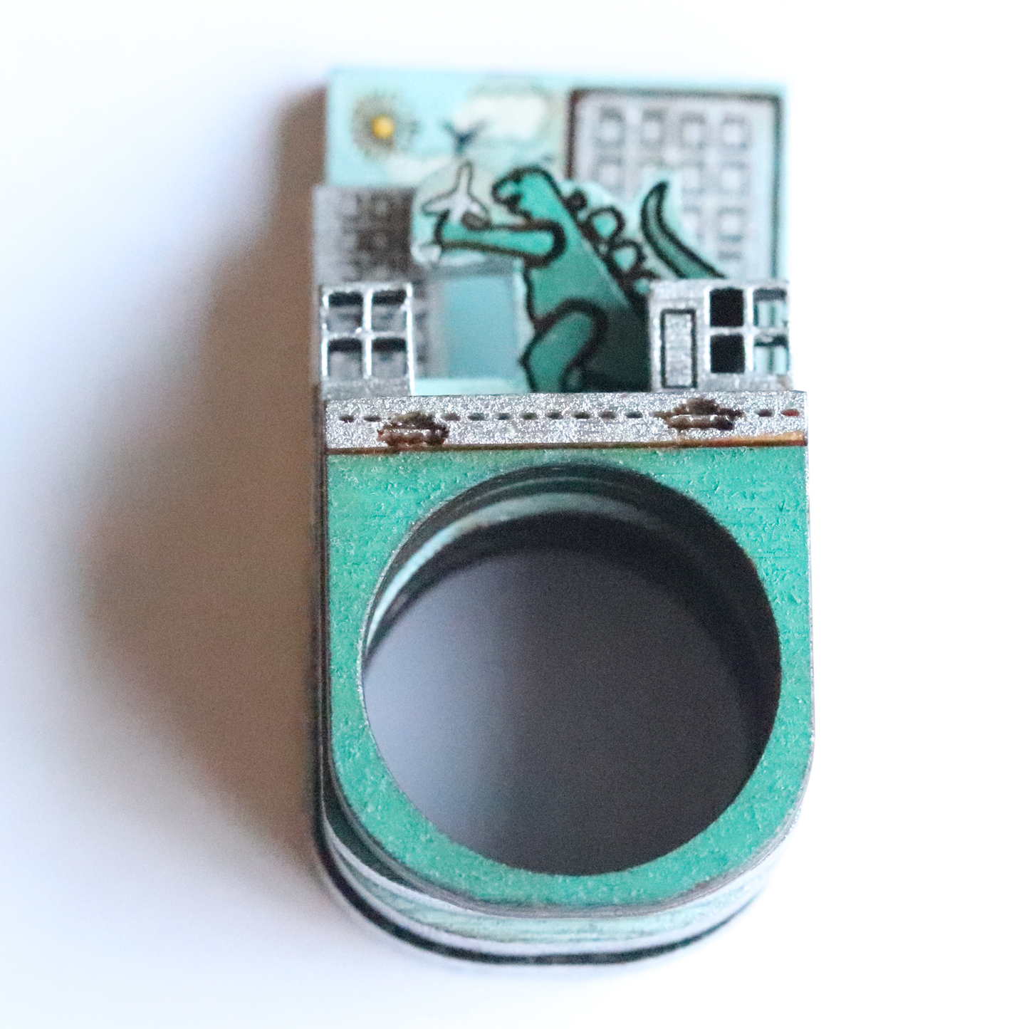 Monsters in the City Stackable Fun Rings