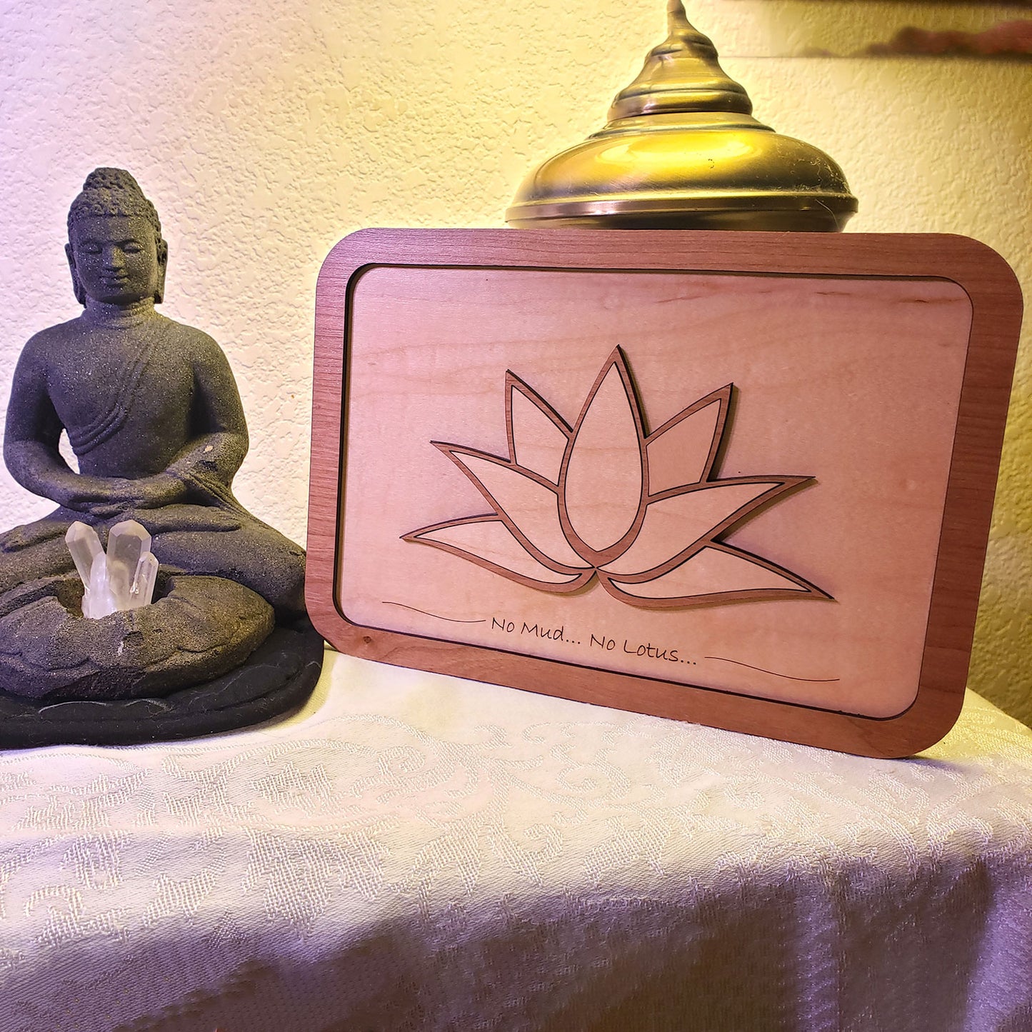 No Mud, No Lotus Framed Plaque