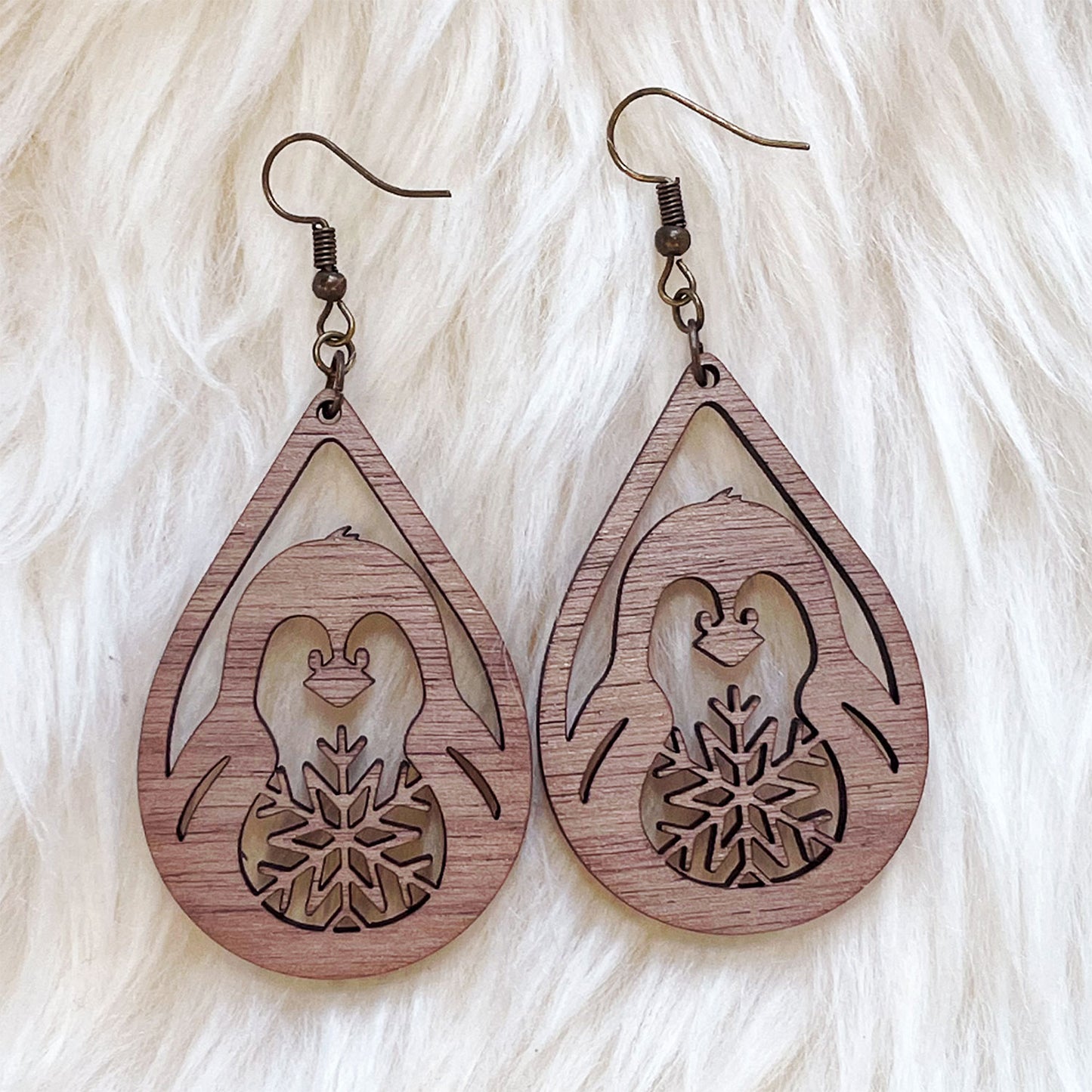 Penguin Dangle Earrings (Set of 4)