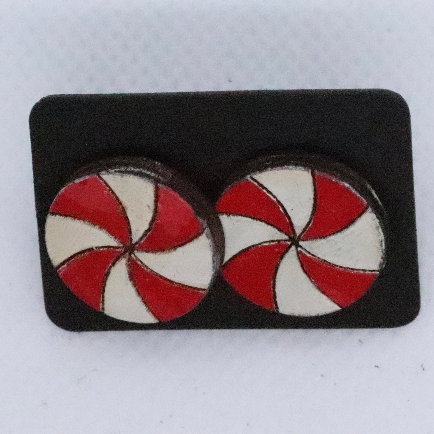 Peppermint Candy Stud Earrings
