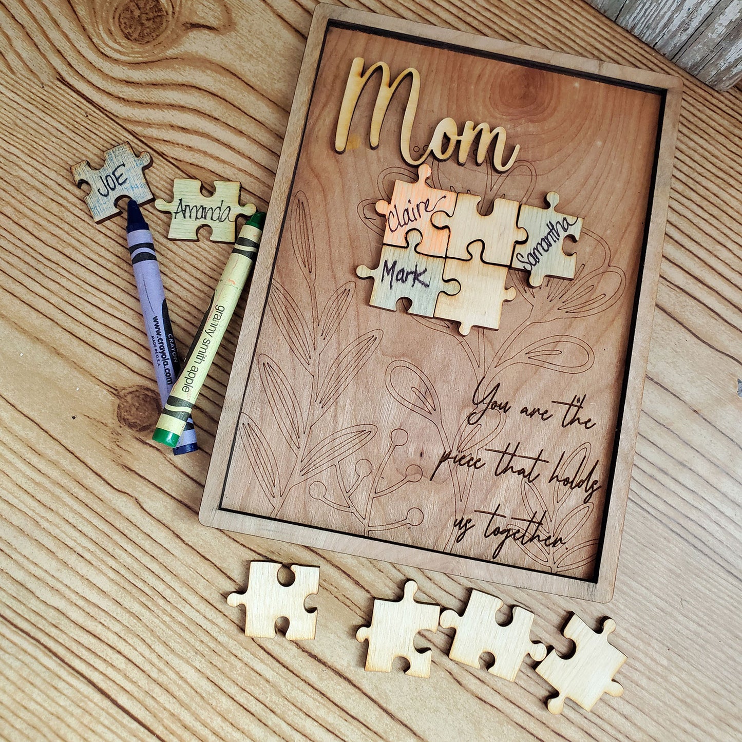 Personalized Mother's Day 15 piece Puzzle Sign